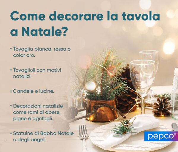 decorare tavola a natale