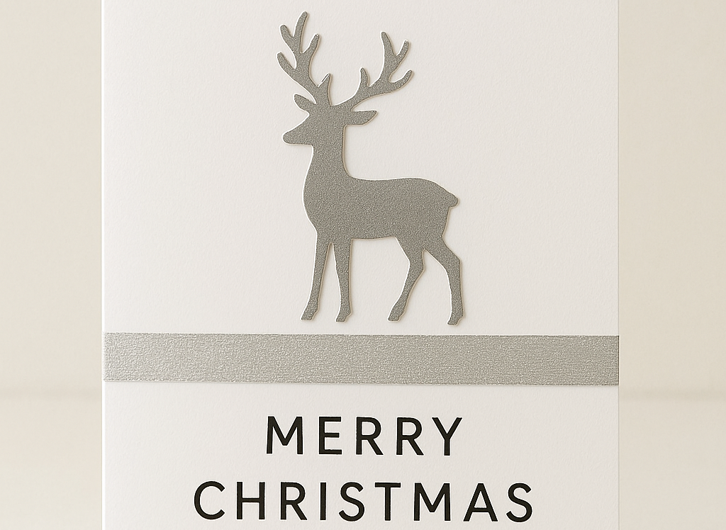 biglietto di natale elegante