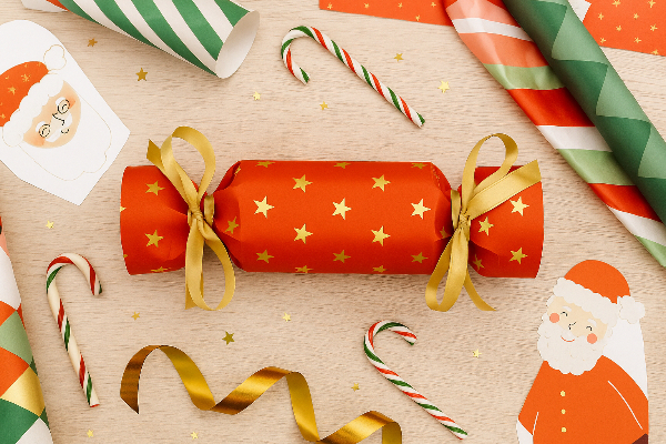 pacchetto di natale a caramella