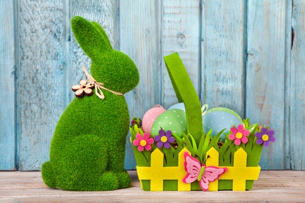 decorazioni di casa da esterno a pasqua