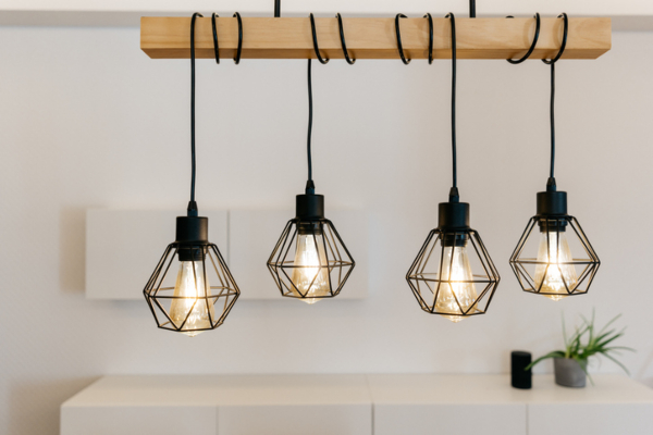 lampada in stile boho